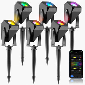 TaoTronics Outdoor Spot Lights , IP65 Waterproof Outdoor Lights RGB Color Changing Spotlight