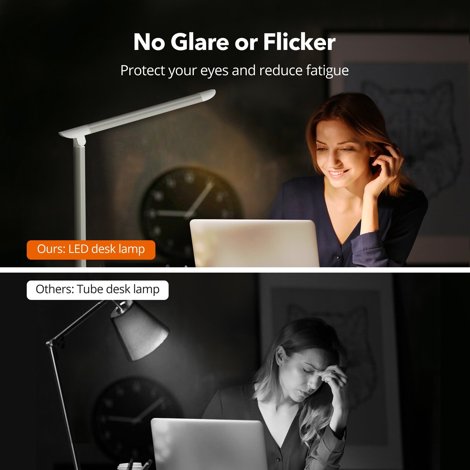 TaoTronics TT-DL13 LED Desk Lamp Office Table 35-Modes Lamps with Stable USB Charging Port & Touch Control