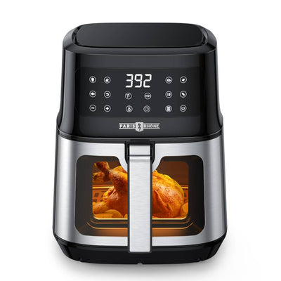 Paris Rhône 5.3 Quart Air Fryer AF014 with Viewing Window, 8-In-1 Toaster Oven Cooker
