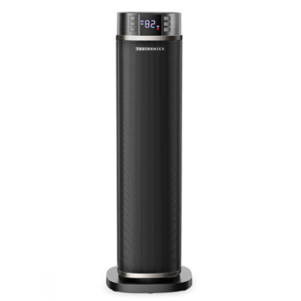 TaoTronics HE003 Electric Space Heater, Ceramic Tower Heater with Eco Mode, Remote Control, 65° Oscillation, 12H Timer 2024