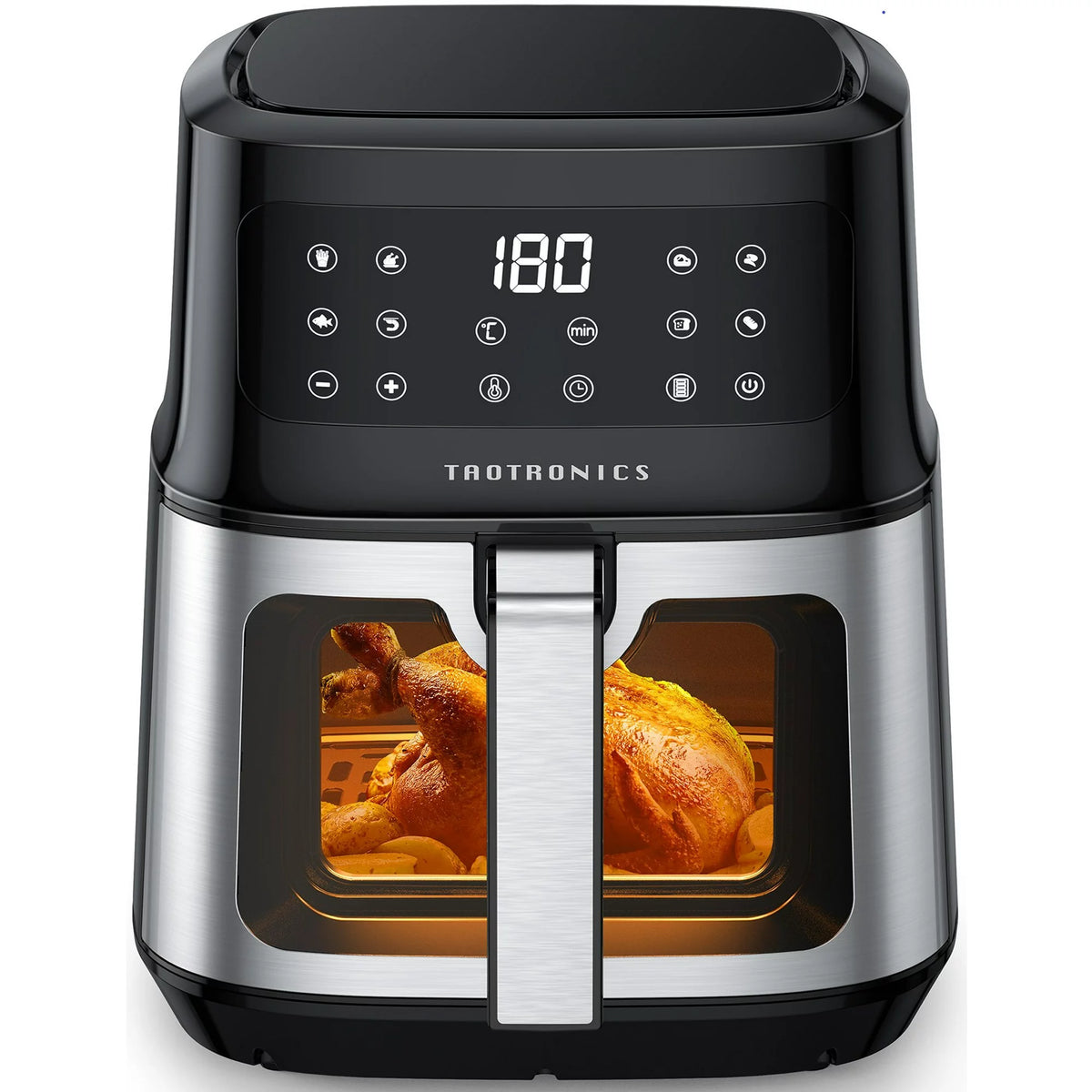 TaoTronics Air Fryer 011, 8-in-1 Airfryer Oven with Viewing Window Smart Touch 5.3 Quart 2023