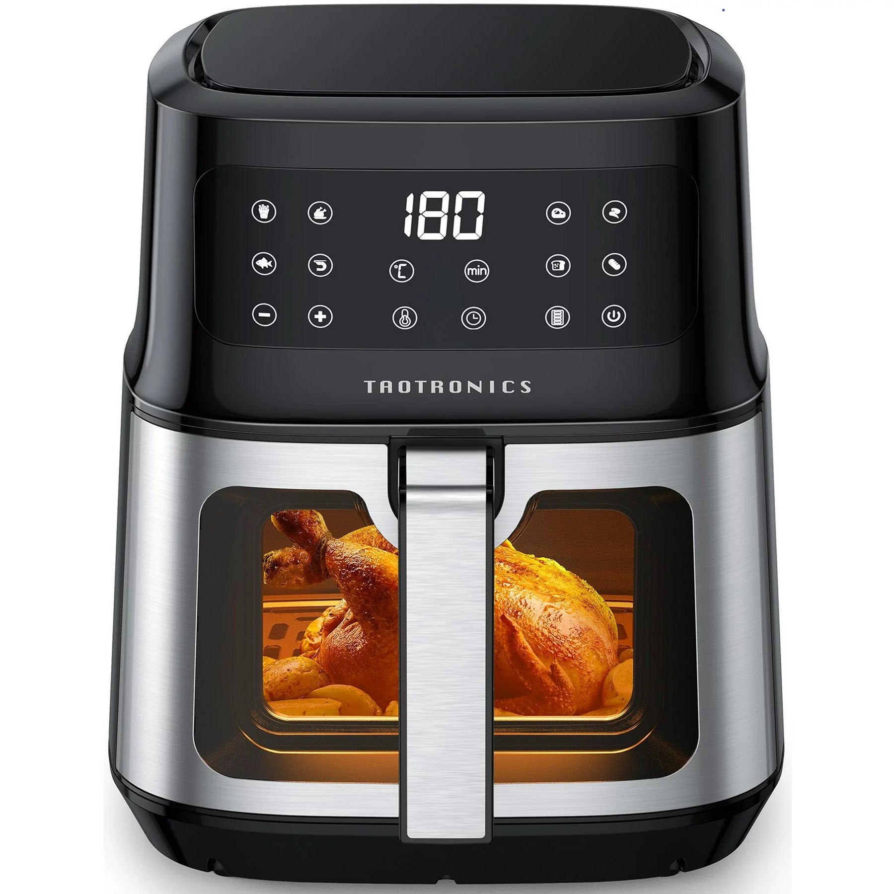TaoTronics Air Fryer 011, 8-in-1 Airfryer Oven with Viewing Window Smart Touch 5.3 Quart 2024