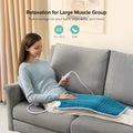 Sable Electric Heating Pad for Back, Neck Shoulders Fatigue and Cramps, 12x24x0.4In,FSA-Eligible(Blue) WM-