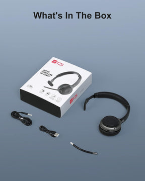 Trucker Bluetooth Headset - ENC Noise Cancelling, Mute Button Mic, V5.0 Handsfree- Compatible with iPhone and Android
