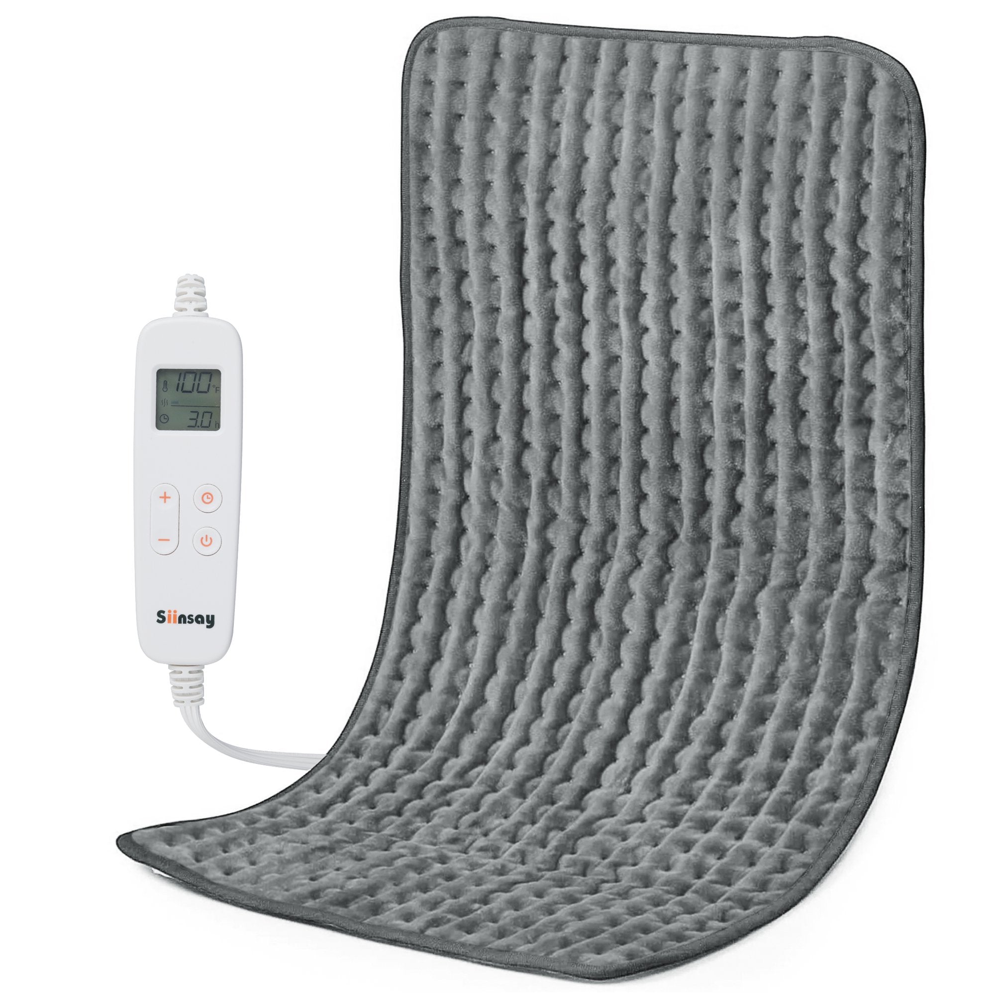 Sable【33"x17"】Electric Heating Pad for Back Pain Cramps Relief, XXX-Large Ultra Soft Fast Heating, Moist Dry Heat (Non-sale)