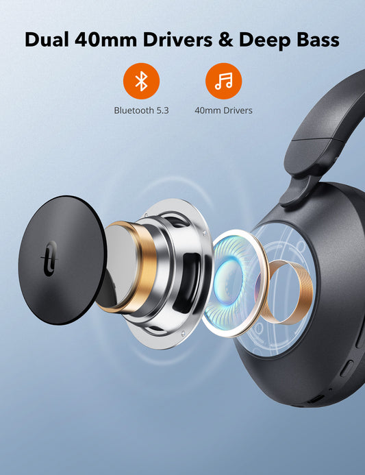 TT-BH1119 Wireless Noise Cancelling Headphones with Deep Bass