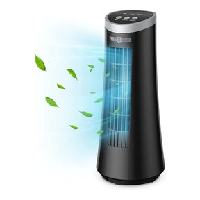 PARIS RHÔNE 75° Oscillating Fan, Quiet Cooling Table Fan with 2 Speeds, 12’’Portable Small Fan for Desktop Bedroom Home Office