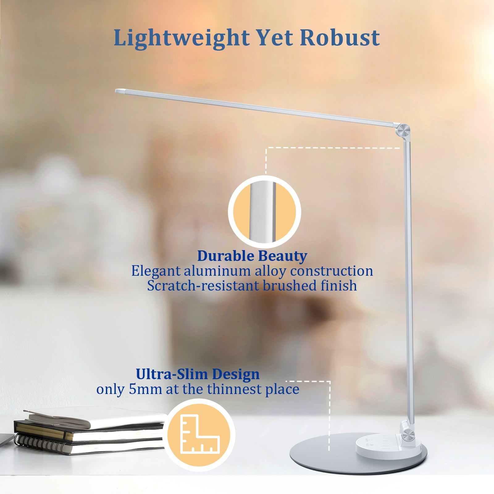 TaoTronics TT-DL22 LED Desk Lamp with USB Port