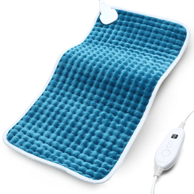 Sable Electric Heating Pad for Back, Neck Shoulders Fatigue and Cramps, 12x24x0.4In,FSA-Eligible(Blue) WM-
