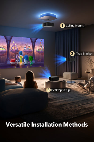 TaoTronics | Smart 4K Projector Google TV Wi-Fi 6 Auto Adjust TT-SP011
