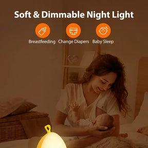 Chick Light, VAVA Nursery Night Light with Touch Control, Portable Rechargeable Bedside Lamp for Breastfeeding