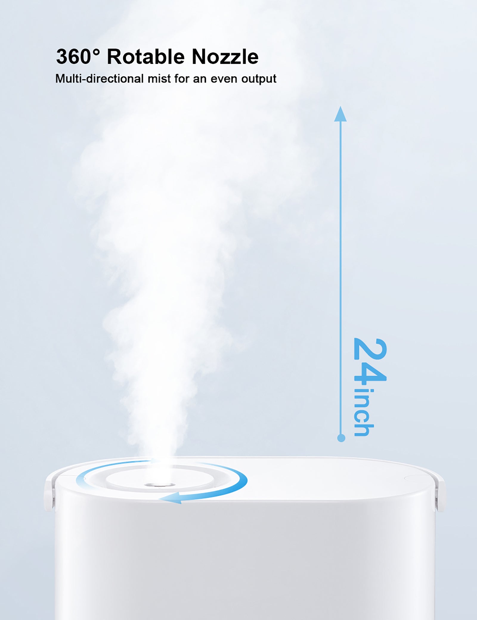 TaoTronics 4L Cool Mist Humidifiers 001, 26dB Quiet Humidifiers