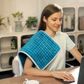Sable Electric Heating Pad for Back, Neck Shoulders Fatigue and Cramps, 12x24x0.4In,FSA-Eligible(Blue) WM-
