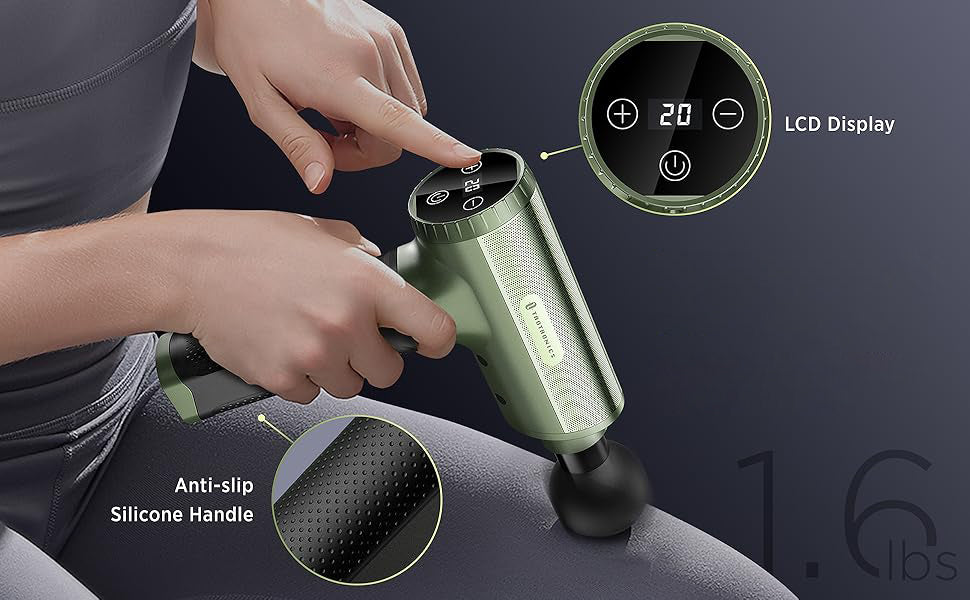 Massage Gun, Portable Deep Tissue Percussion Massager with 20
