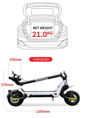 S9 Plus15 30mph Luxurious Stylish Magnesium Alloy e-Scooter