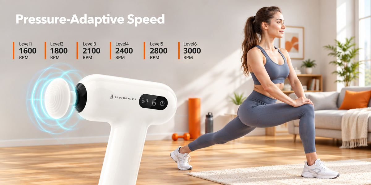 TaoTronics TT-PCA005 massage gun feature overview 3
