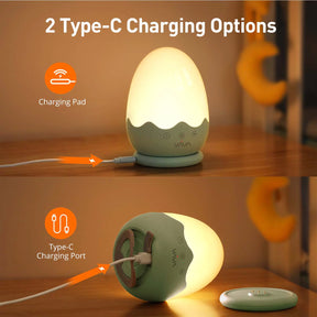 VAVA LED Baby Night Light with Charging Pad, Touch Control, Adjustable Brightness and Color Temperature for Breastfeeding
