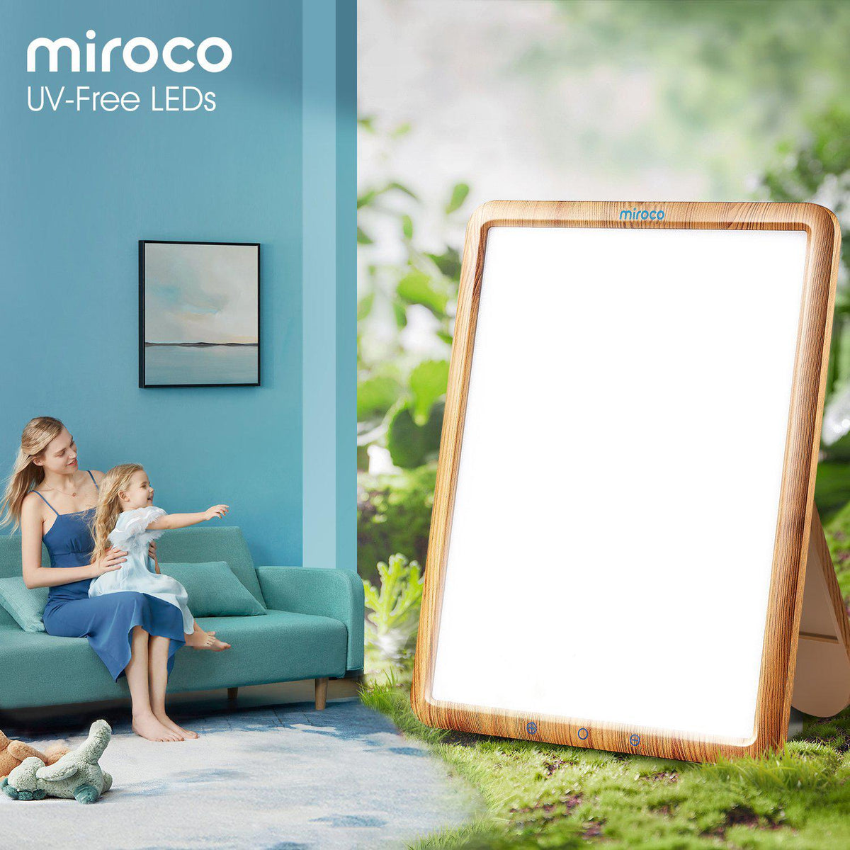 Miroco Light Therapy Lamp, UV-Free 10000 Lux LED Light-TaoTronics