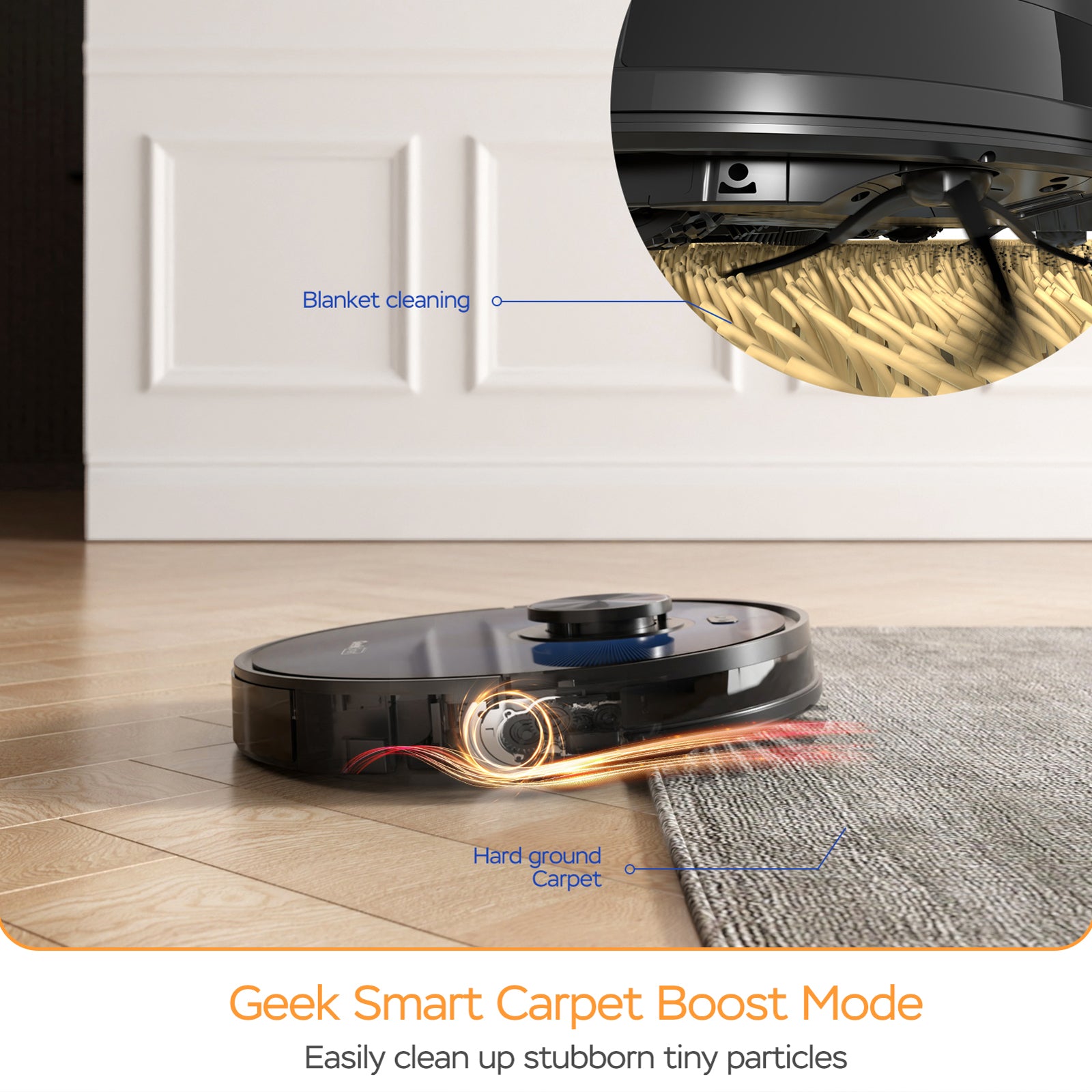 Geek Smart L7 Laser  Robot Vacuum Cleaner , LDS Navigation, MAX 2700 PA Suction, Wi-Fi Connected APP