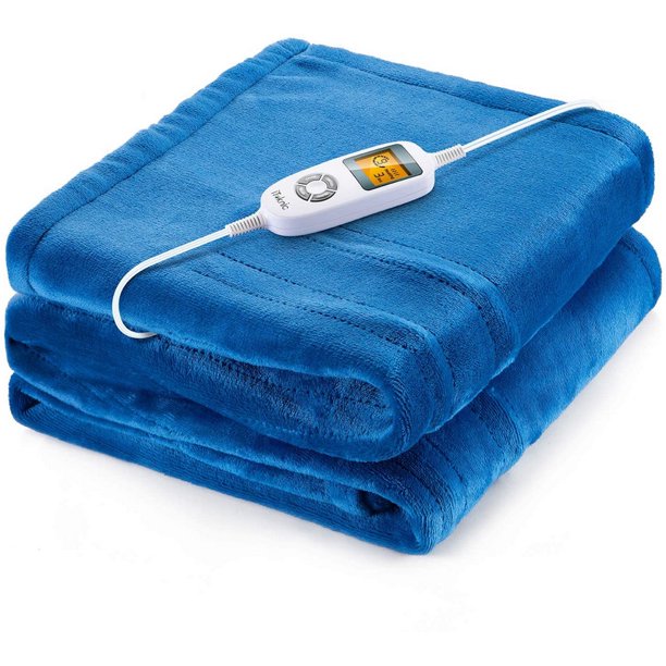 【50"x 60"】 IK-BD001 Heated Throw Blanket Model 10 Setting