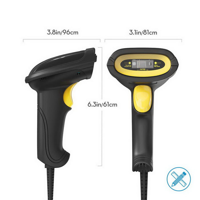 TaoTronics TTBS014 USB WIRED 1D BAR CODE SCANNER LS01