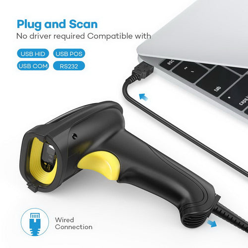 TaoTronics TTBS014 USB WIRED 1D BAR CODE SCANNER LS01