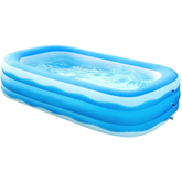 Full-Sized 3Layer BPA-FREE Indoor& Outdoor Inflatable Swimming Pool for Kids, Toddlers, Adults