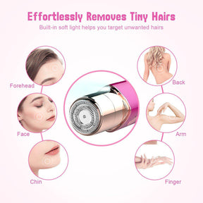 Homech Facial Hair Remover for Women, Painless Facial Hair Trimmer for Peach Fuzz-TaoTronics