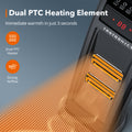 Taotronics TT-HE008 Dual PTC 1500W Portable Electric Heater Remote Control (OPEN BOX) DI35