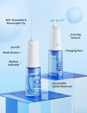 Evajoy Cordless Water Flosser for Teeth, IPX7 Oral Irrigator