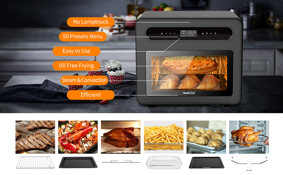 Taotronics Air Fryer 012, 19 Quart 15-in-1 Family-Sized Toaster Oven