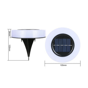 Solar Powered Ground lights, Waterproof LED Solar Lights Outdoor Solar Disk Lights Decorative