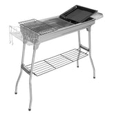 Stainless Steel Small Portable Folding Charcoal BBQ Grill Set