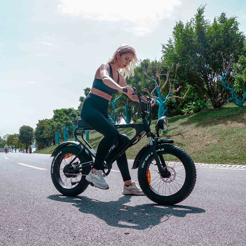 2024 Off Road Mountain Electric Bike 20'' Fat tires 1200W Powerful Motor