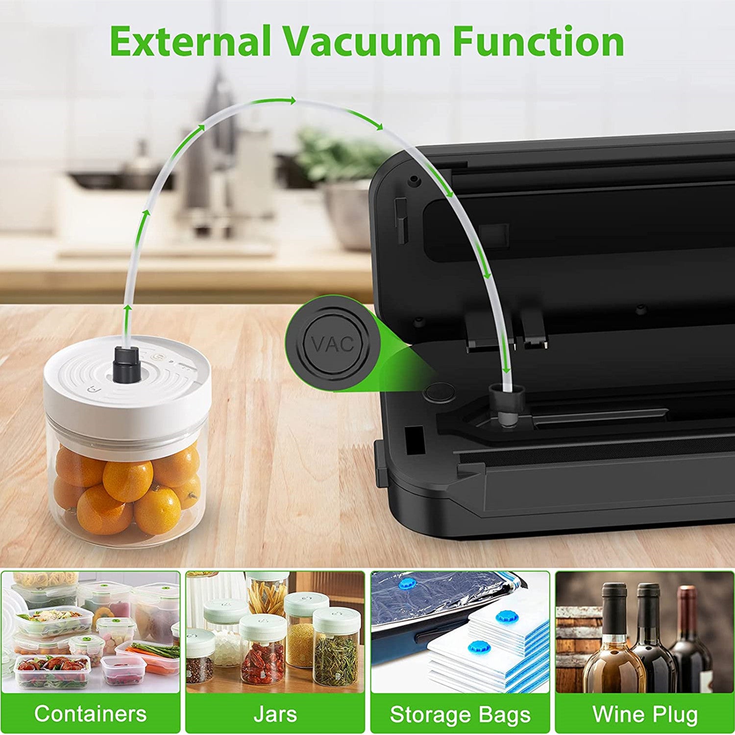 Vacuum Sealer Machine, Food Vacuum Sealer Full Automatic, Food