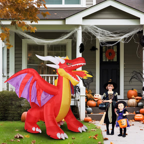 6ft fire dragon 3pcs LED String Lights Inflatable Halloween Decoration