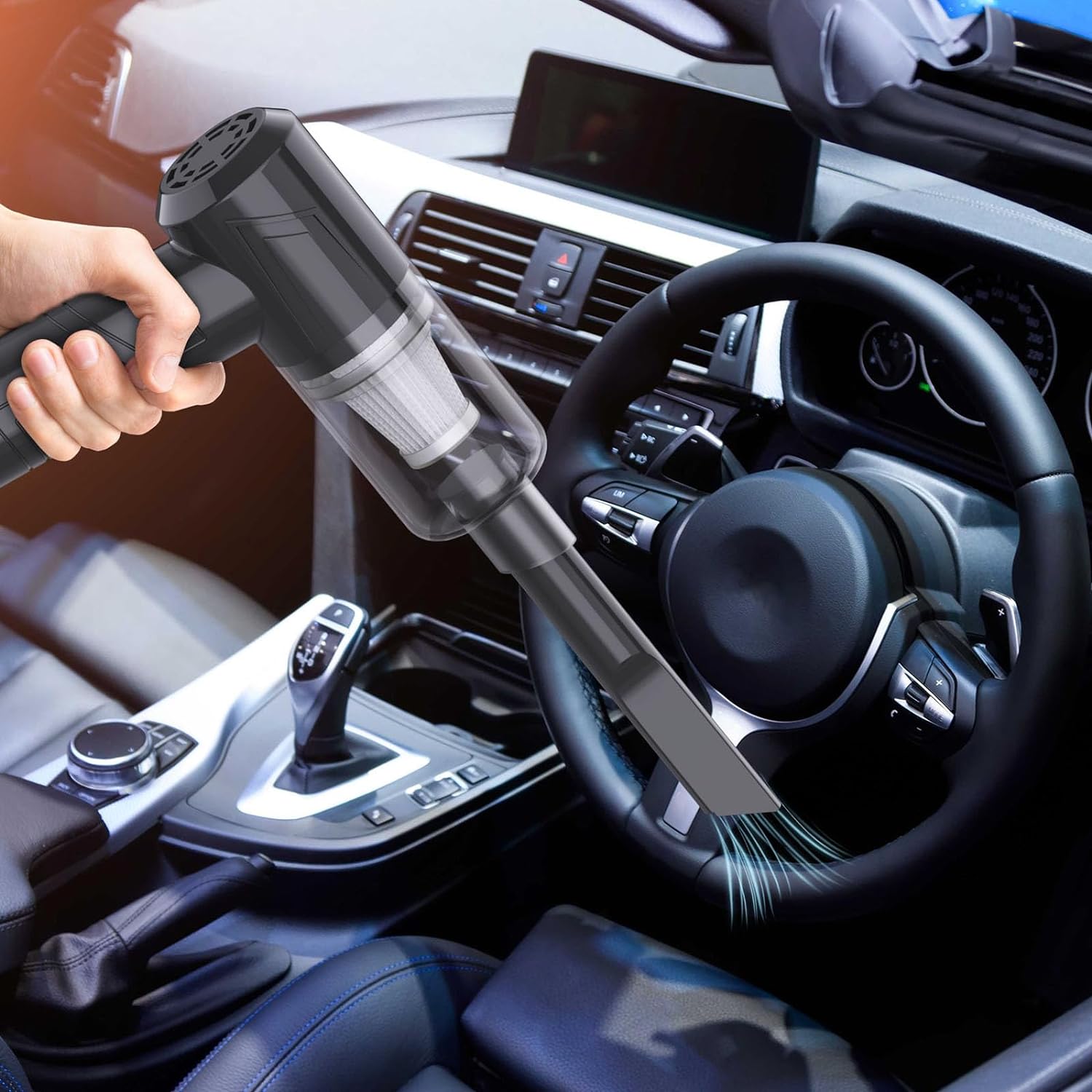 Ambitelligence Powerful Handheld Vacuum Cleaner for Car & Home Cleaning, 2-in-1 Mini Vacuum & Blower