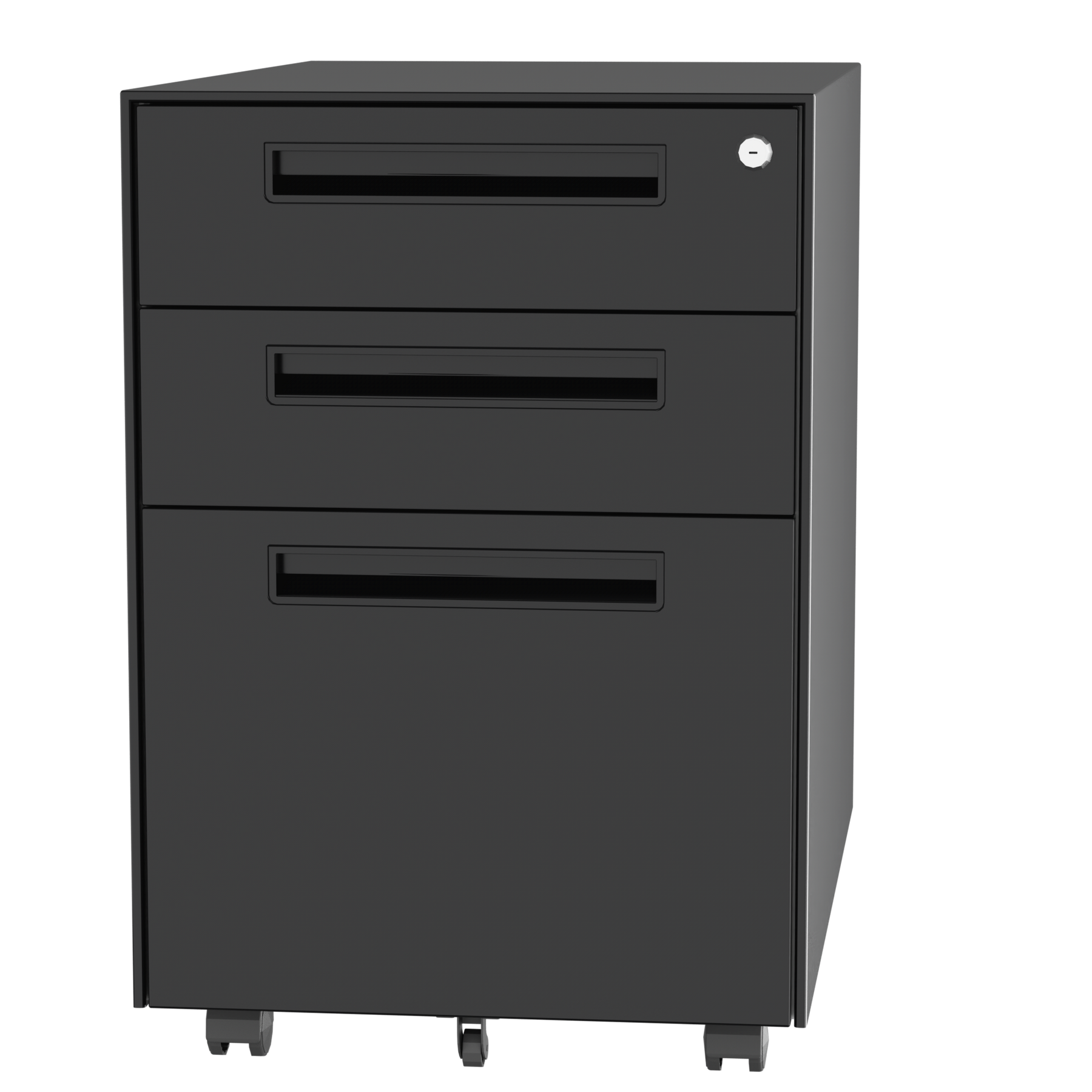 3 Drawer Metal Mobile Vertical Locking File Cabinet with Lock, Under Desk Rolling Filing Cabinets for for Home Office
