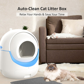 Self-Cleaning Cat Litter Box, Automatic Cat Litter Box for Multiple Cats with APP Control