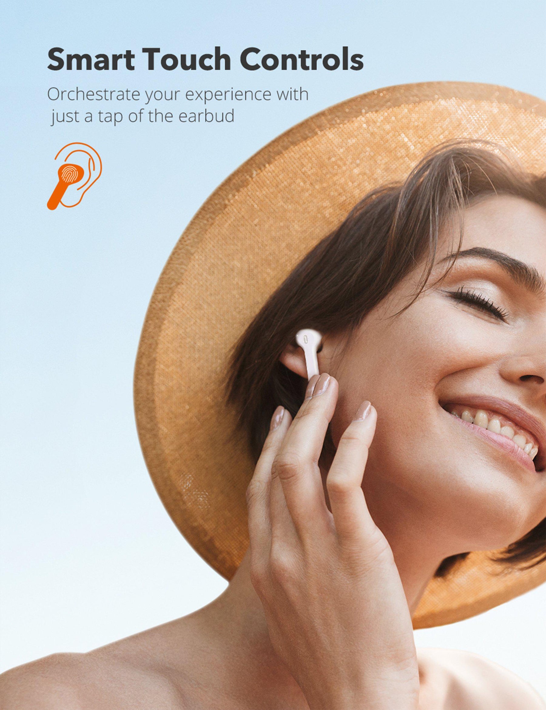 True Wireless Earbuds Bluetooth 5.0 TWS In-Ear Earphones with Charging Case-TaoTronics