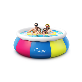 Evajoy Inflatable Swimming Pool Above Ground Pool 10ft x 30in Fast Set Pools