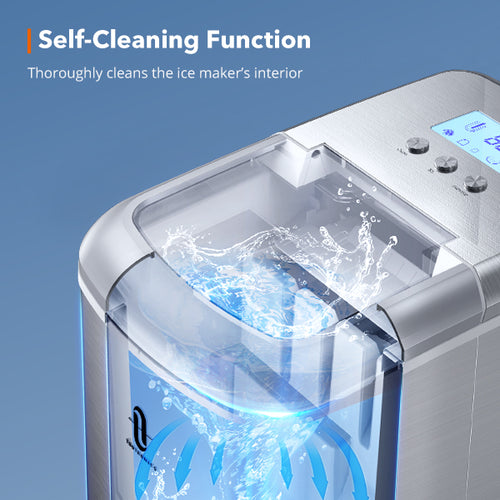 Countertop Machine with LCD Display, 2.1L Electric Ice Maker with Scoop