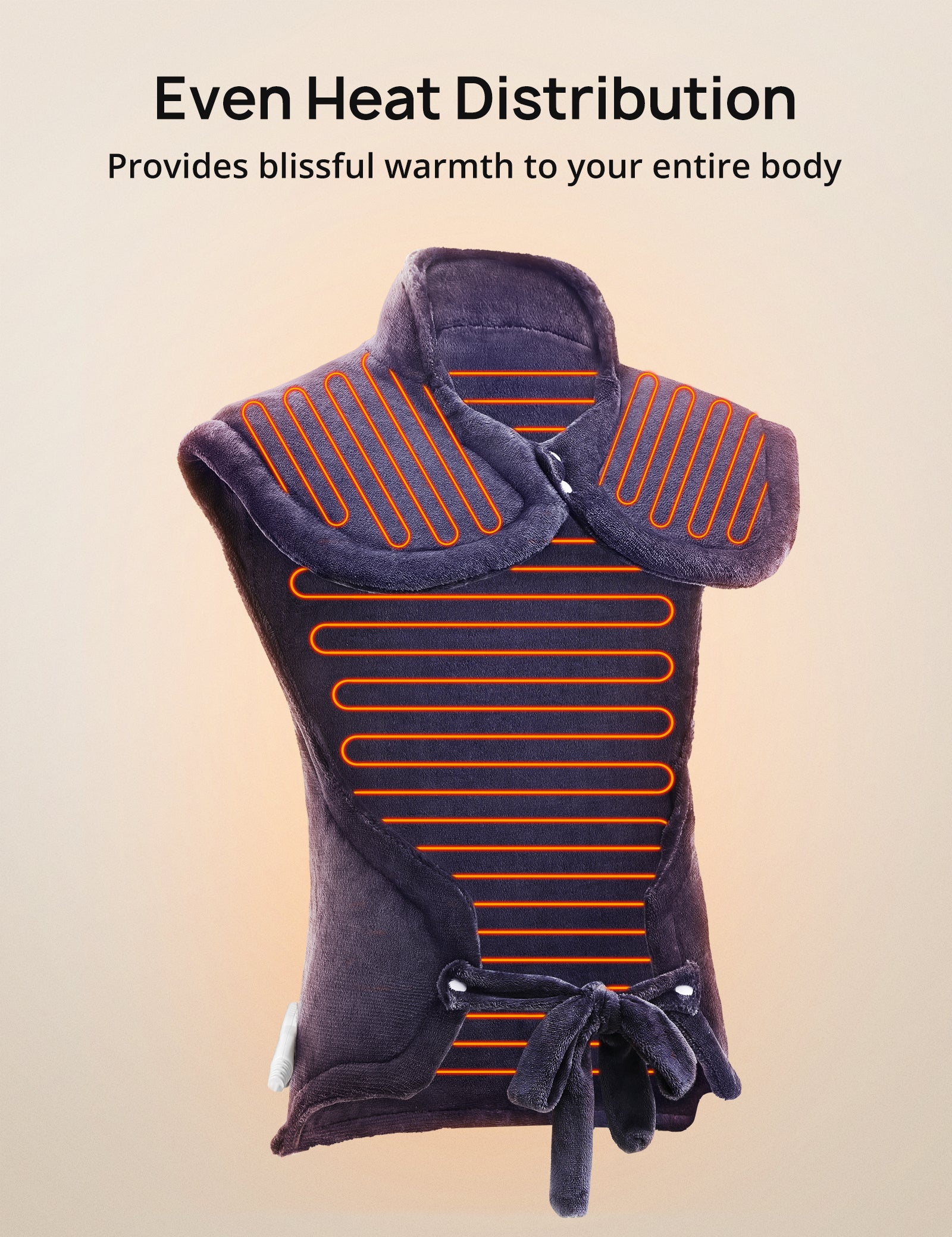 Evajoy Electric Heating Pad for Back Pain Relief