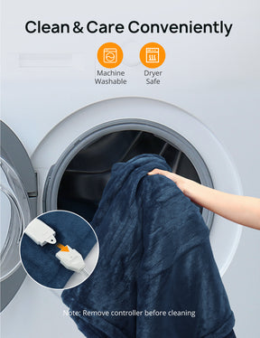 【50" x 60"】Evajoy Heated Blanket Electric Blanket,  50" x 60" Electric Full Size Throw Blanket