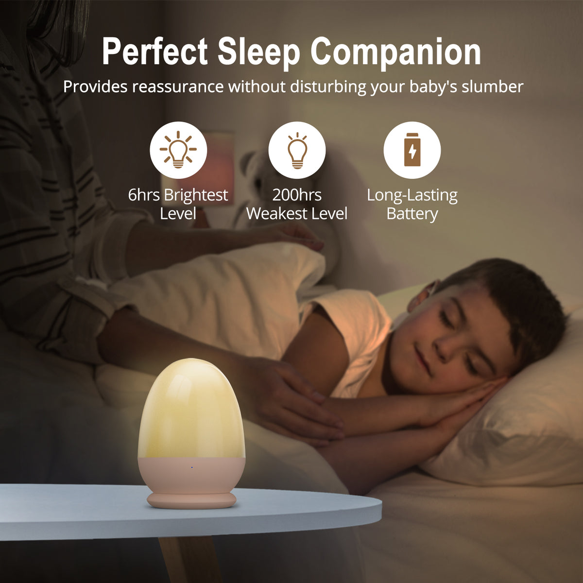 VAVA Night Light for Kids, 100 % Baby Safe LED Nursery Lamp
