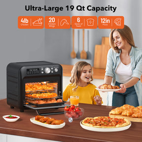 Air Fryer 012,19 Quart 15-in-1 Family-Sized Toaster Oven