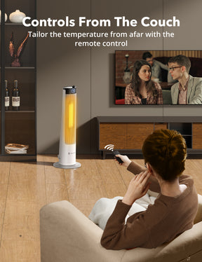 TaoTronics 30" Space Heater & Humidifier 019, 1500W Whole Room Heater with 1L Water Tank for Home