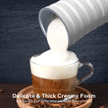 Portable 4-in-1 Milk Frother with Cold and Hot Foam Options