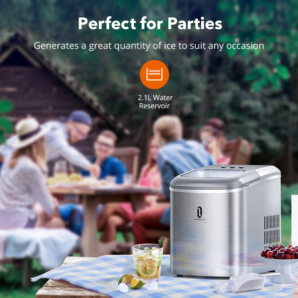 2.1L Electric Ice Maker with Scoop Basket ，Countertop Machine with LCD Display-TaoTronics US