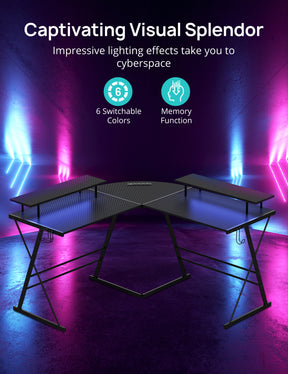 Evajoy L-Shaped Gaming Desk, 50.4" Gaming Desk 2024